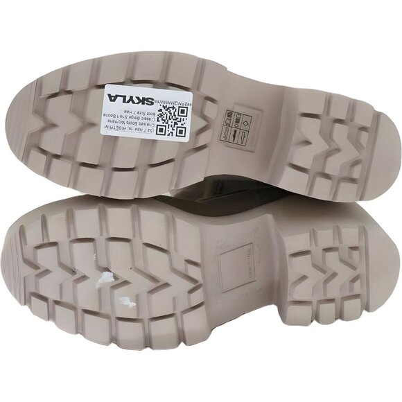 RIBETRINI Women's Classic Beige Chelsea Boots Size 7 - Broken Heel Tab - Picture 6 of 6